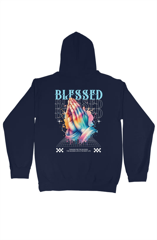 Navy Praying Hands Hoodie