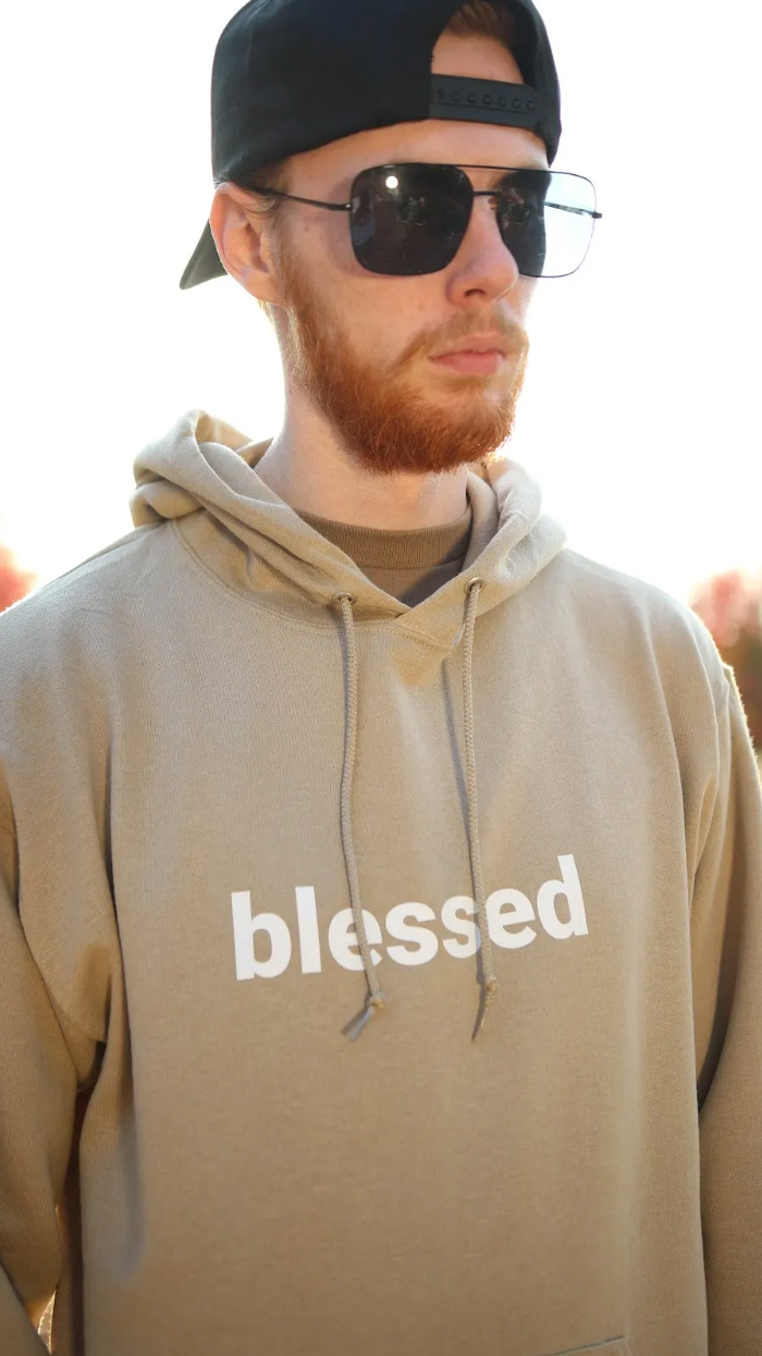 Blessed Beige Hoodie