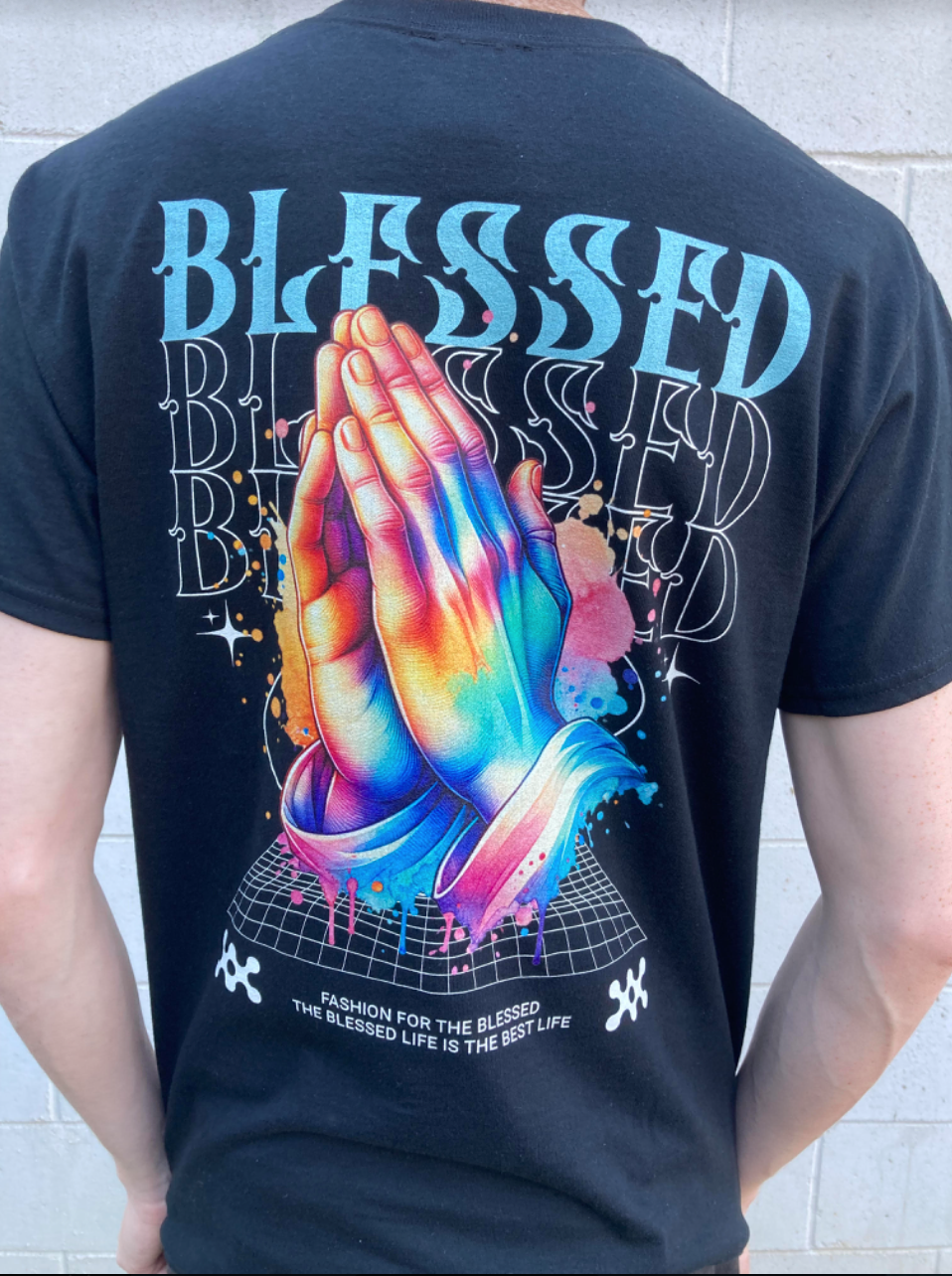 Black Praying Hands T-Shirt